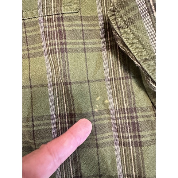 Carhartt Shirt Men 2 XL /Tall Green Loose Fit Outdoor Casual Chambray - Picture 15 of 16